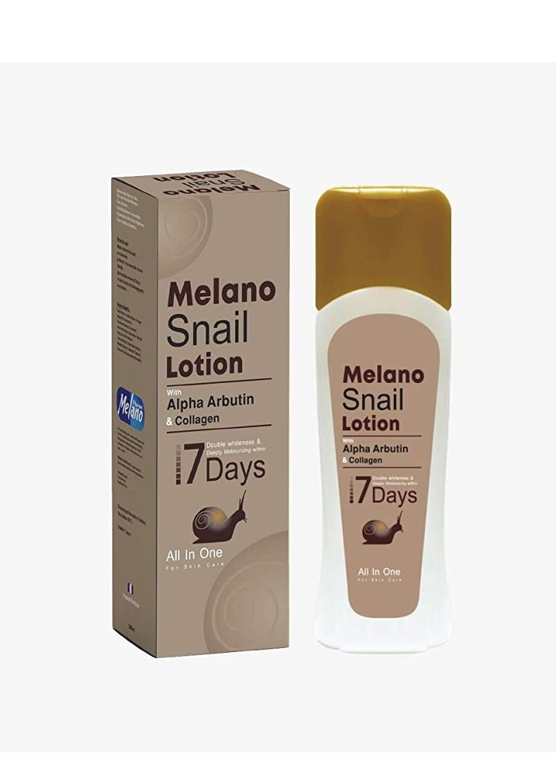 Snail skin care set from Melano, soap + lotion