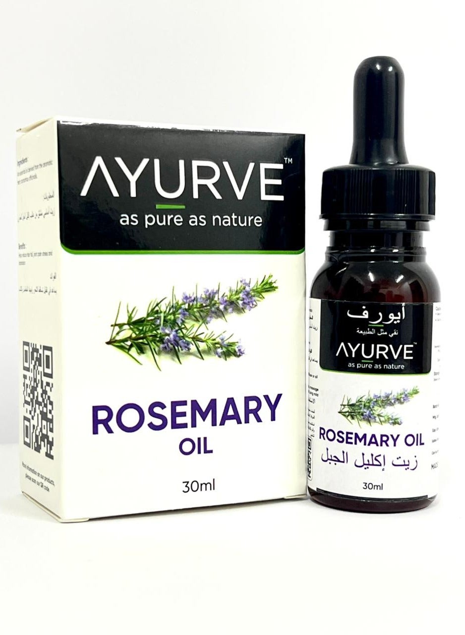 Pure Rosemary Oil 30ml – 100% Natural Essential Oil for Hair, Skin & Aromatherapy