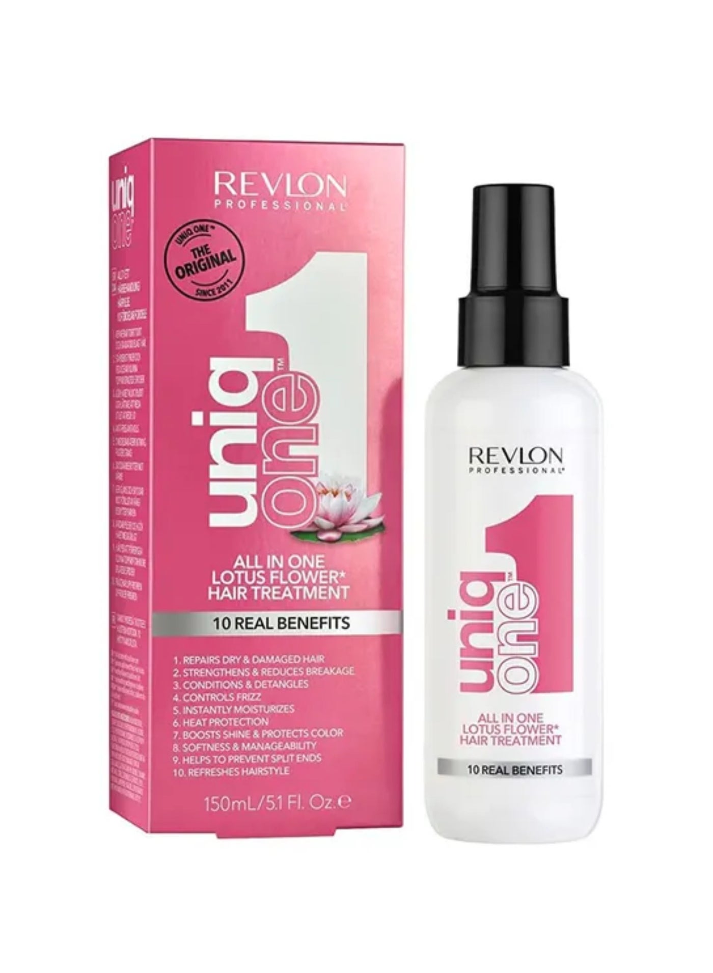 Revlon Lotus 10-in-1 Hair Treatment - 150ml, Multi-Benefit Formula for All Hair Types