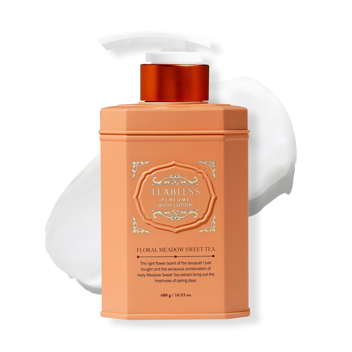 TEABLESS Floral Meadow Sweet Tea Perfumed Body Lotion, Daily Moisturizer, Body Lotion For Dry Skin & Sensitive Skin, Non-Greasy, Slow Aging, Jasmine Scent, Korean Skin Care