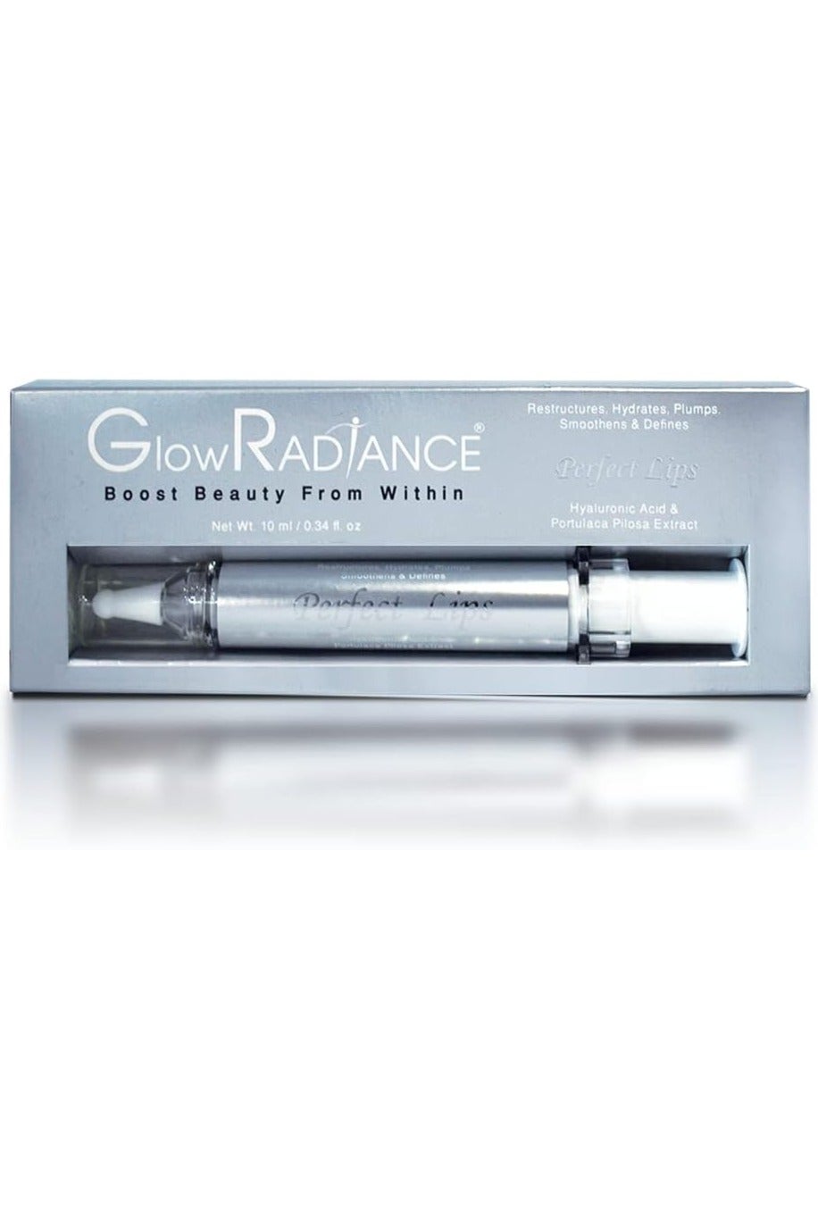 Glow Radiance Perfect Lip Plumper â Ultra-Moisturizing with High Shine Gloss & Pearl Effect | Portulaca & Hyaluronic Acid Formula â 10ml