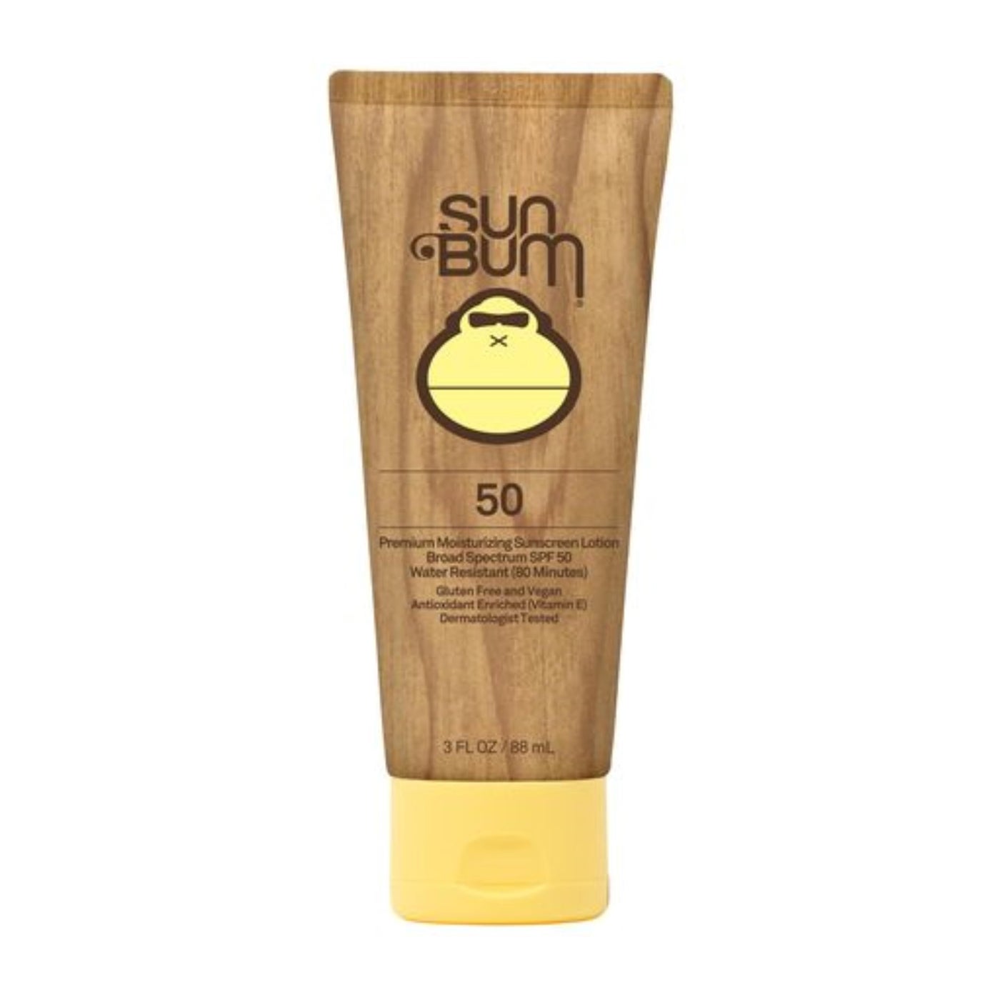 Sun Bum Original SPF 50 Sunscreen Body Lotion - Broad Spectrum Moisturizing Sunscreen with Vitamin E - Hawaii 104 Act Compliant (Made without Octinoxate & Oxybenzone) - Travel Size - 3 oz