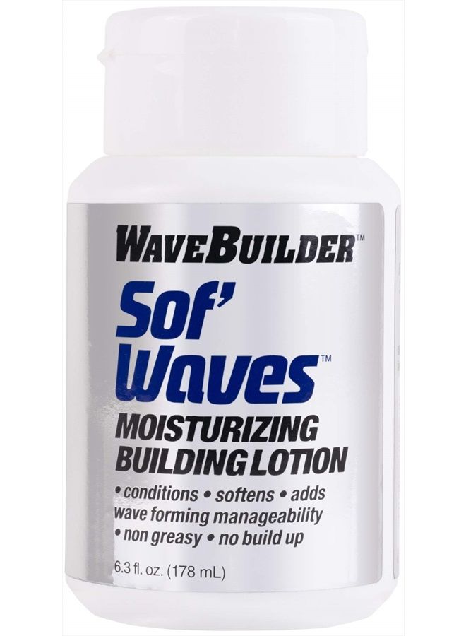 WaveBuilder Sof' Waves Moisturizing Building Lotion | Conditions, Softens Hair to Promote Hair Waves, 6.3 fl oz