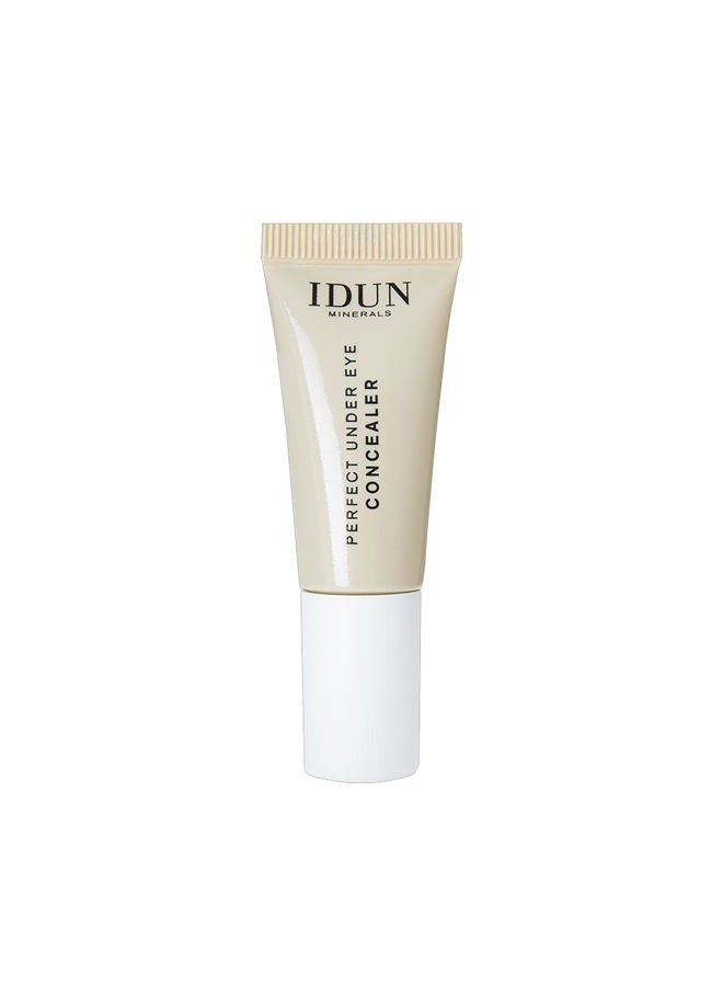 Idun Minerals - Perfect Under Eye Concealer - High Coverage, Creamy Formula - Easily Hides Imperfections - Weightless, Applies Evenly And Smoothly - Safe For Sensitive Eyes - Light - 0.2 Oz