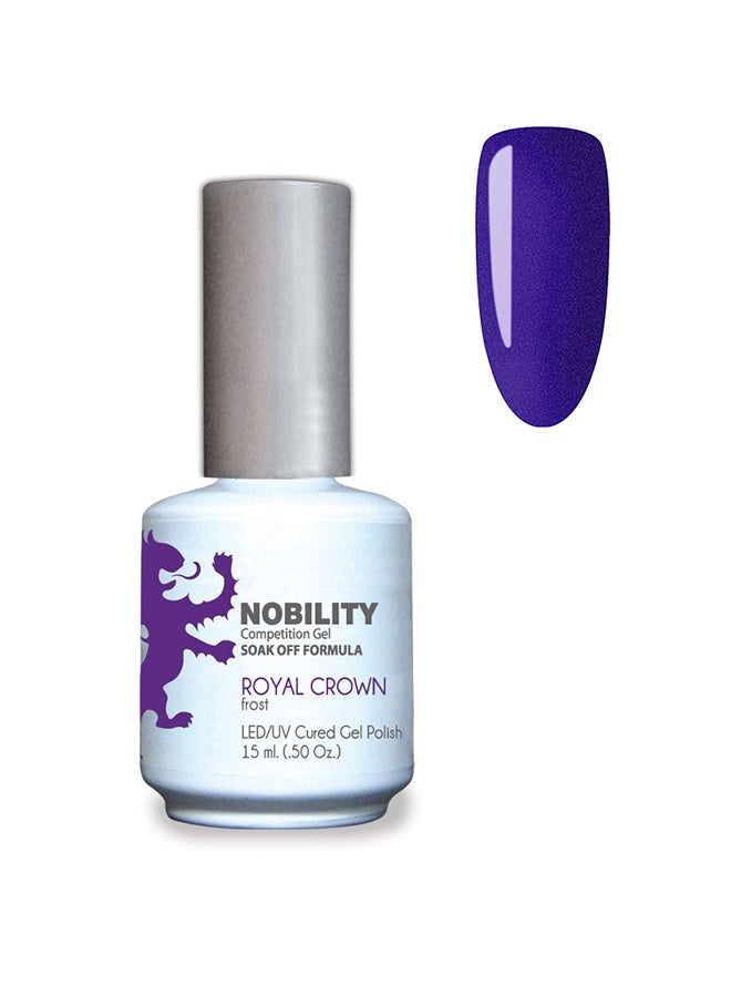 Gel Nail Polish 15 ml, Long Lasting, Chip Resistant, Requires Drying Under UV Led Lamp Royal Crown Nbgp45