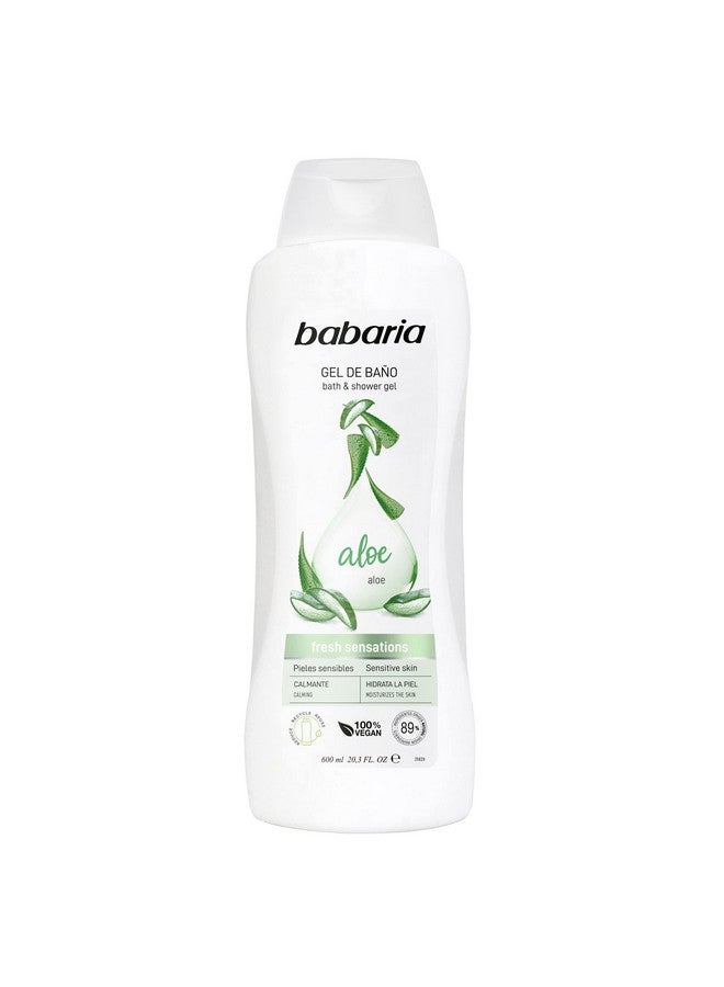 Babaria Aloe Vera Body Wash - Gives Calming and Fresh Sensation - Provides Soothing and Regenerating Properties - Contains Natural Ingredients - Suitable for All Skin Types - 20.3 oz
