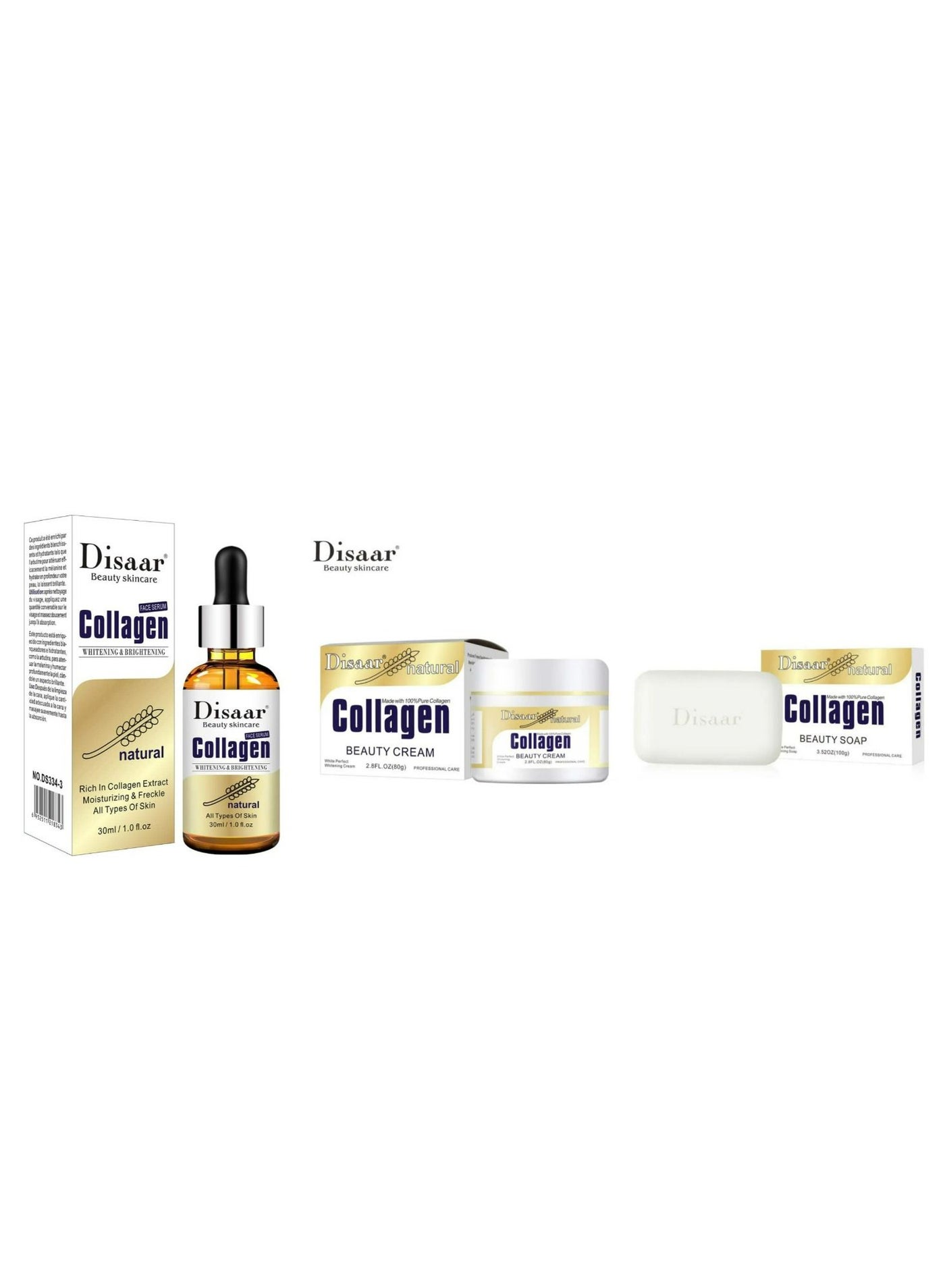 Natural Collagen Skin Care Set 3pcs