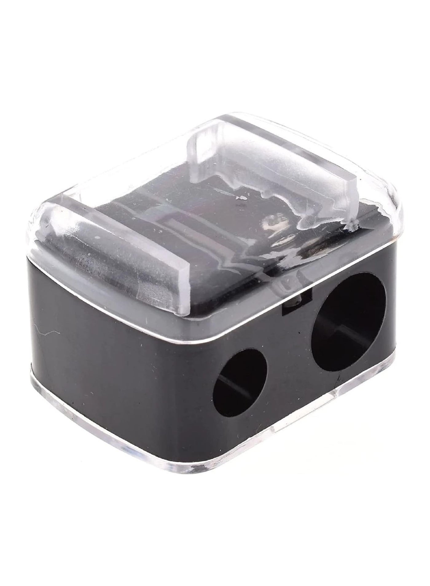 2Pcs Makeup Pencil Sharpener Double Hole Precision Lipstick Eyebrow Pencil Lip Liner Eyeliner Sharpener Gift School Supplies