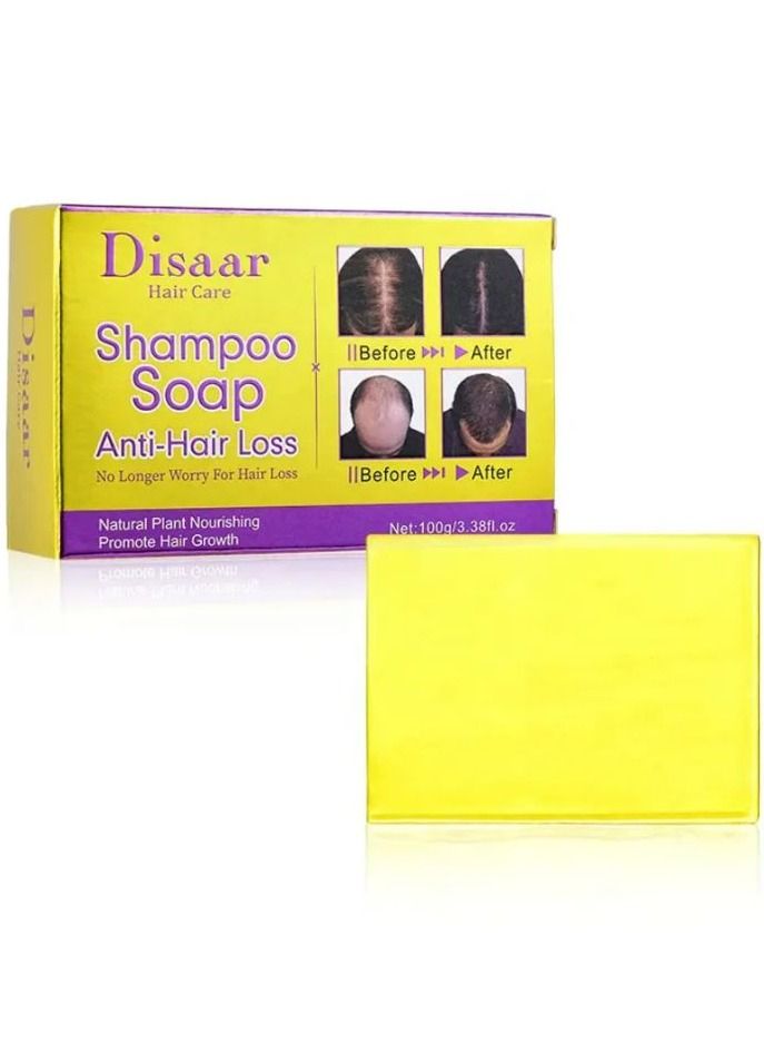 Ginger Anti Hair Loss Treatment Organic Hair Growth Shampoo Soap Bar Handmade Soap for Hair Regrowth 100 g