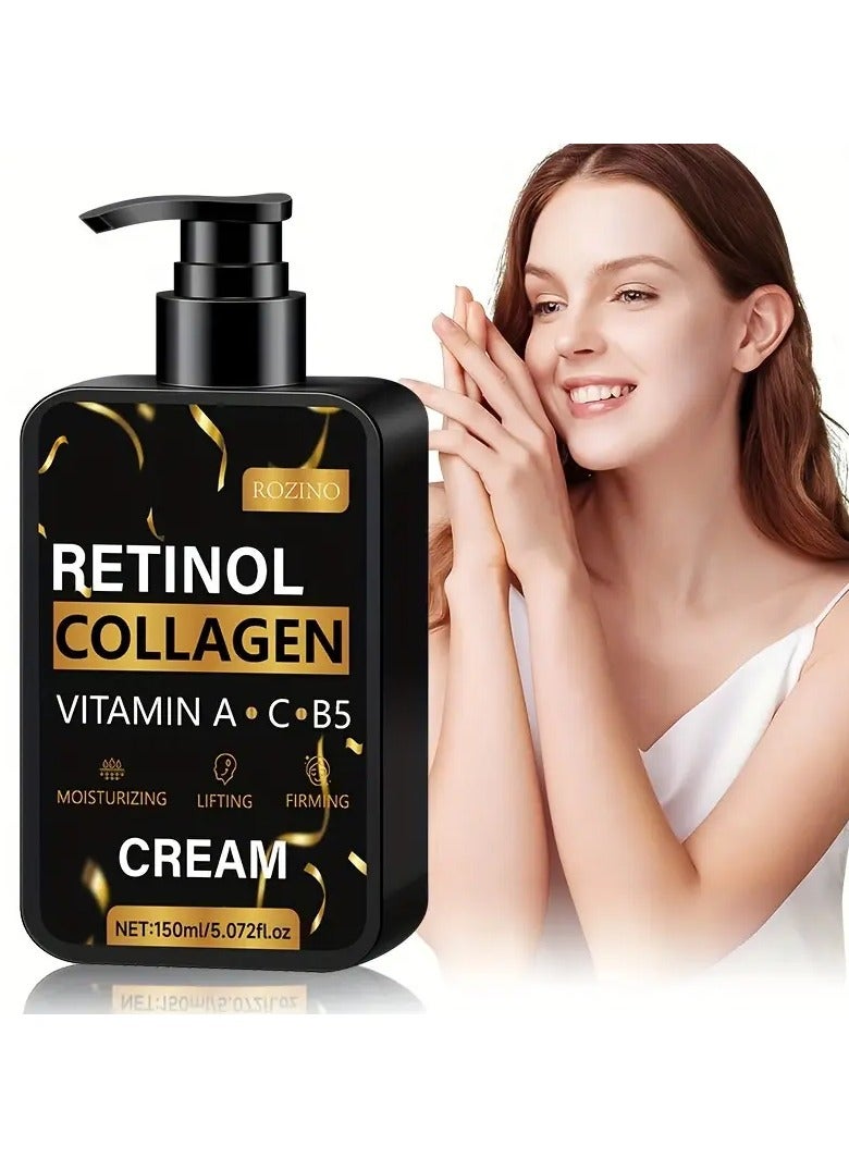 ROZINO Retinol Collagen Cream: Moisturizing and Firming, Suitable for All Skin Types