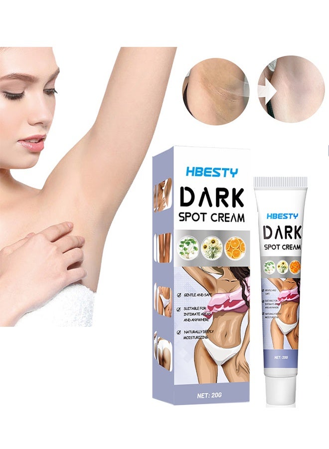 Dark Spot Cream-Snow Bleach Cream for Private Part Underarm Whitening, Dark Skin Bleaching Cream for Dark Spots, Face and Body Skin Lightening Bleaching Cream for Intimate Areas Brightening