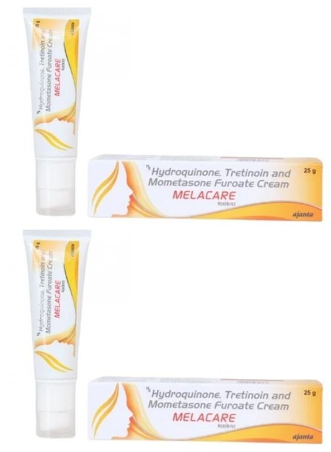Melacare Cream For Face Melasma hyperp igmentation Dark spots Skin Wrinkles 25g 2 pcs