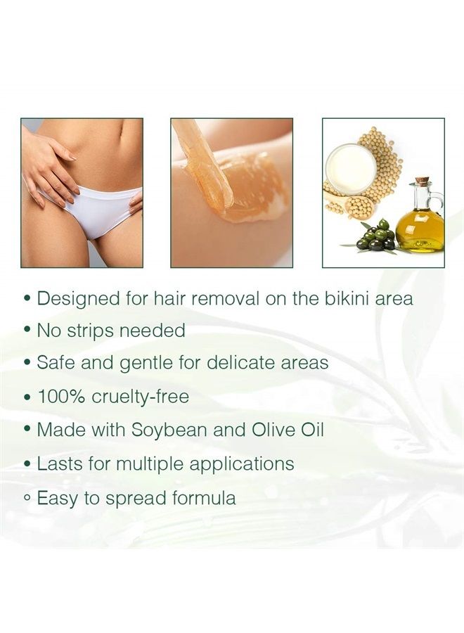 Brazilian Hard Wax, Full Body Hair Removal For All Skin Types, 14 oz