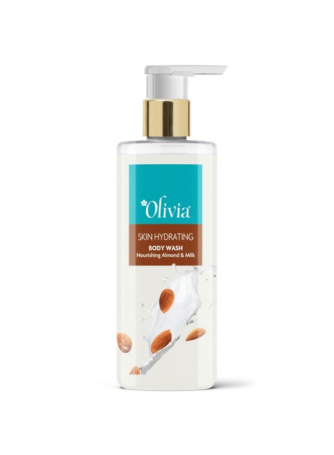 Body Wash, Skin Hyderating Shower Gel With Nourishing Almond-Milk 250Ml - Free From Paraben, Silicone, Harmful Chemicals