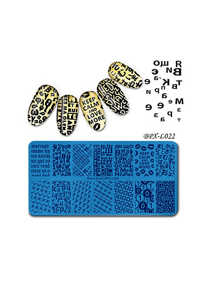 Nail Stamping Plates Nail Art Stamping Stamper Scraper Tool for Professional Manicure and Pedicure Perfect Stencil for Beautiful Nail Designs in Salons and at Home Nail Art Templates