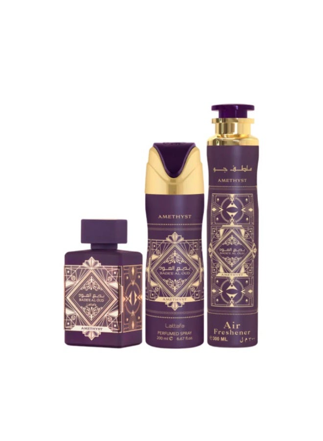 Giftset Badee Al Oud Amethyst + Deo + Af - image 2