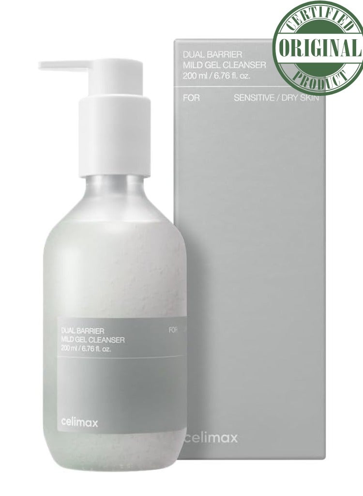 Celimax Dual Barrier Mild Gel Cleanser (Gentle Hydration & Barrier Protecting Face Wash)