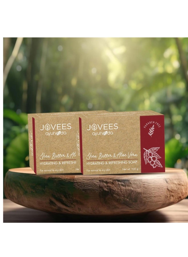 Shea Butter And Aloe Vera Hydrating And Refreshing Soap 100G | Moisturizing Bath Soap, Deep Hydration, Nourishing Cleanser For Soft And Smooth Skin - image 2