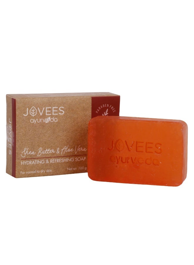 Shea Butter And Aloe Vera Hydrating And Refreshing Soap 100G | Moisturizing Bath Soap, Deep Hydration, Nourishing Cleanser For Soft And Smooth Skin - image 3