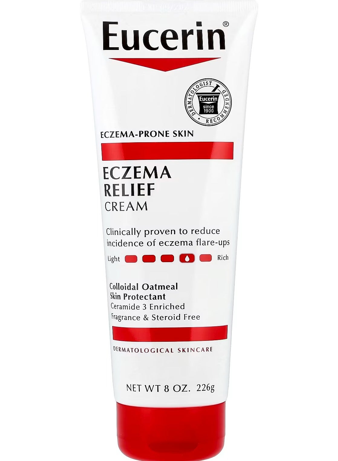 Eczema Relief Cream, Fragrance Free, 8 oz