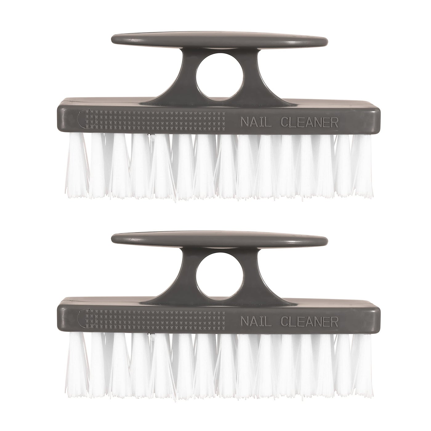 Superio Nail Brush for Cleaning Fingernails, Toe & Foot - All-Purpose Stiff Cleaning Brush for Home, Kitchen, Work - Black