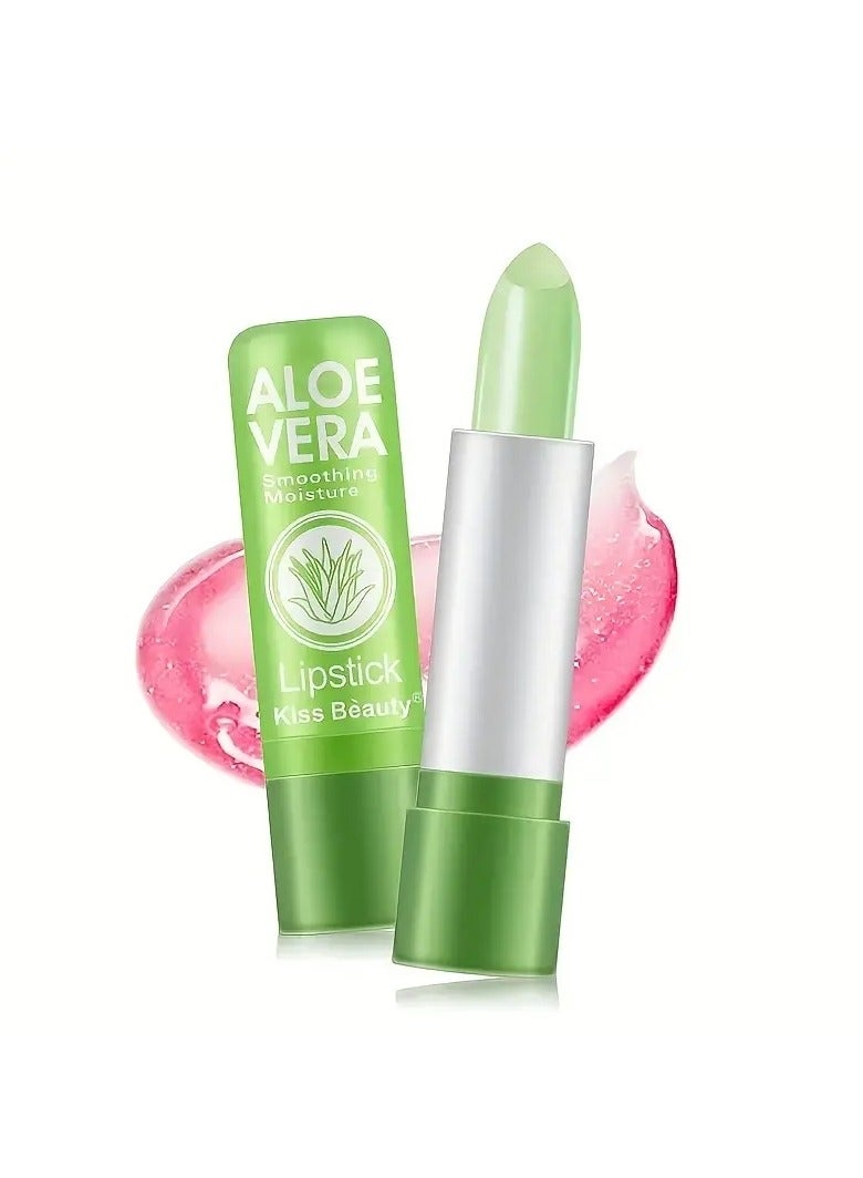 ORiTi Aloe Vera Lipstick Color Changing Moisturizing Repair Lip Balm Waterproof Anti-dry Crack Temperature Change Lipstick