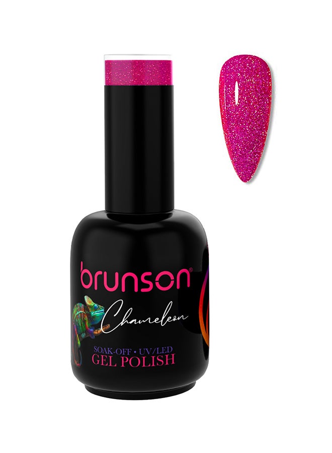 Chameleon Gel Nail Polish 18ml Gel Nails with Glossy Shine Finish, Long-Lasting Soak off UV Gel Polish for Nail Art French Manicure Pedicure. Salon Quality Chip Resistant Gel Extension Acrylic Nails