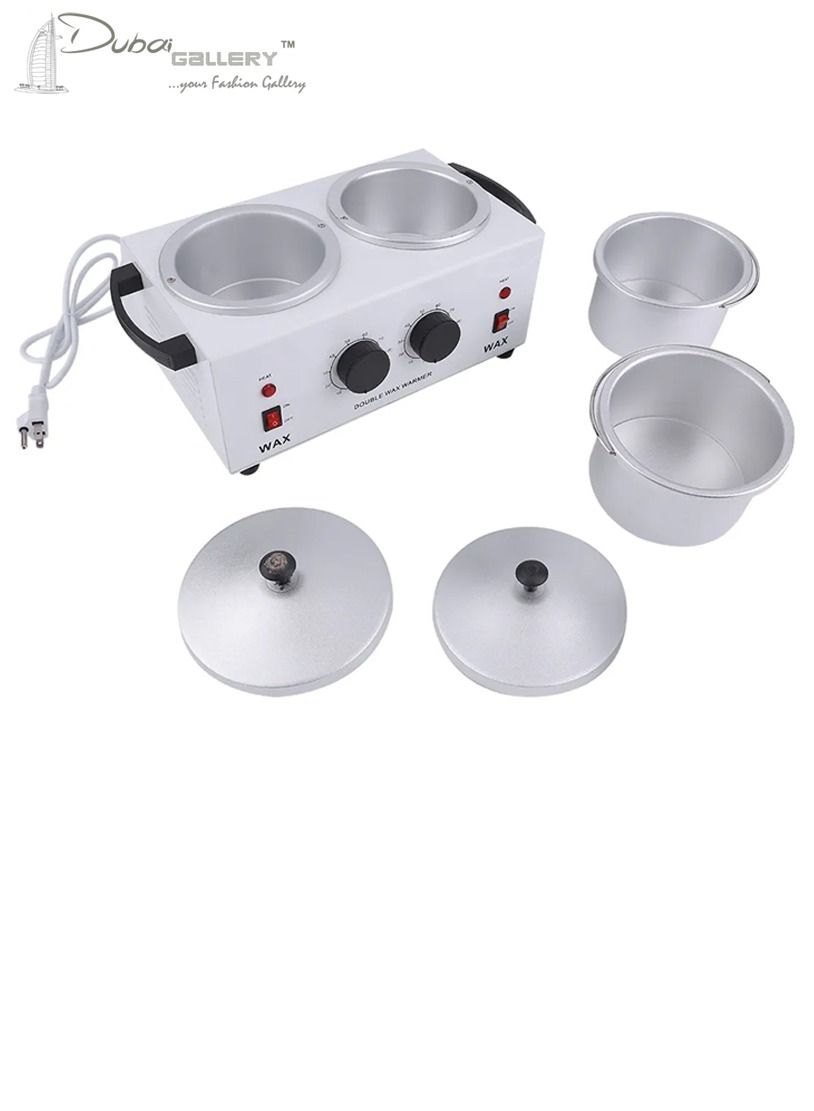 Double Pot Wax Warmer,Beauty SPA Wax Heater Pot,Professional Salon Equipment,Adjustable Temperature