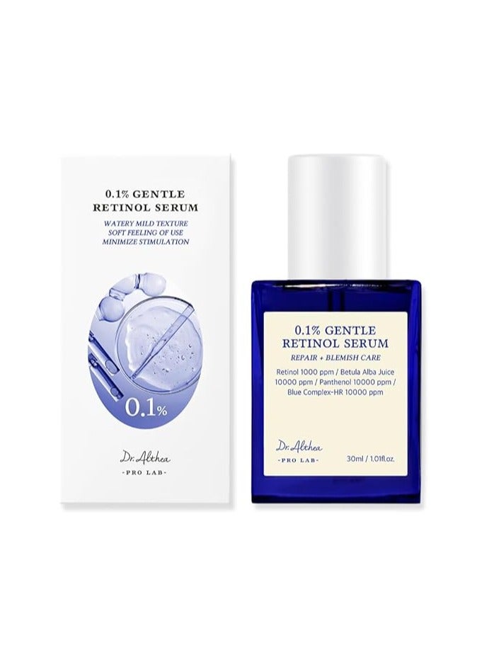 Dr.Althea 0.1 Gentle Retinol Serum - Korean skincare, 1.01fl.oz, Reduce Wrinkles, Fine Lines, & Signs of Aging, Gentle Skincare for Day & Night