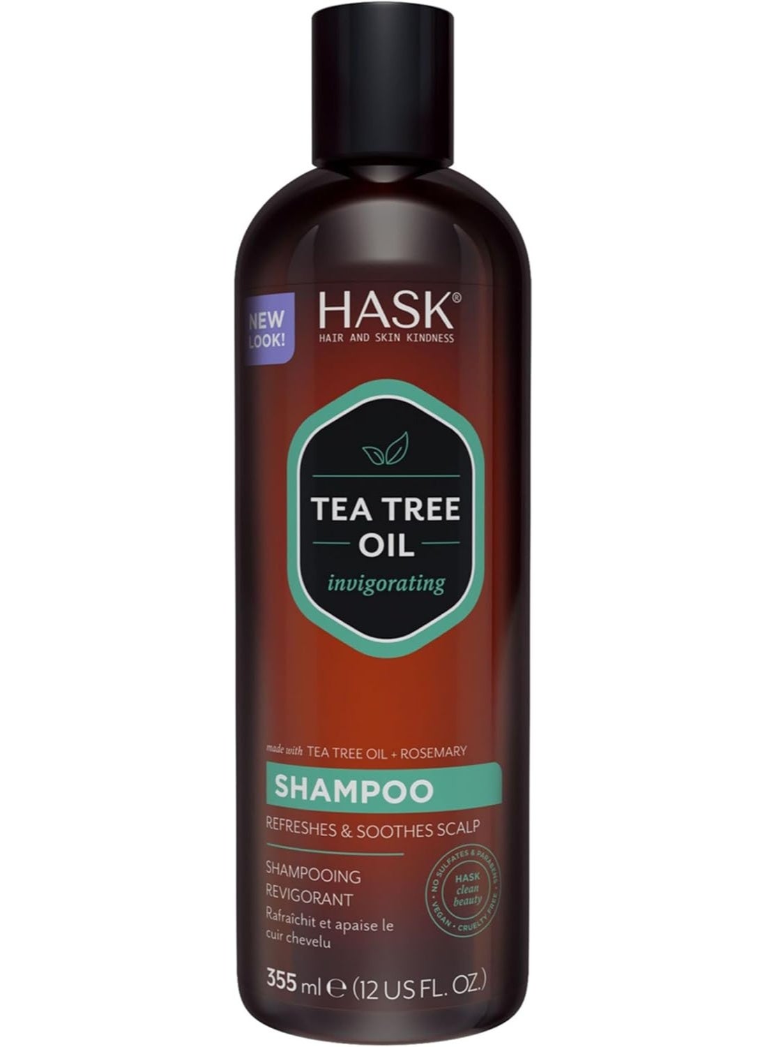 Hask Tea Tree Oil & Rosemary Invigorating Shampoo - 355ml