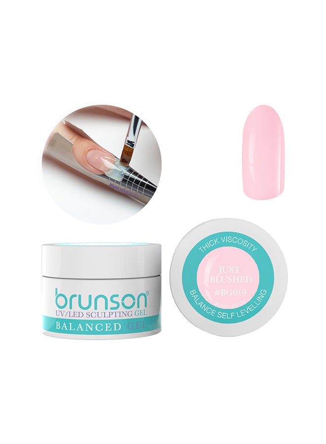 Sculpting Camouflage Uv Builder Gel Balanced Level Gel Uv Sculpting Nail Gel System Just Blushed Bg019 - 30Ml