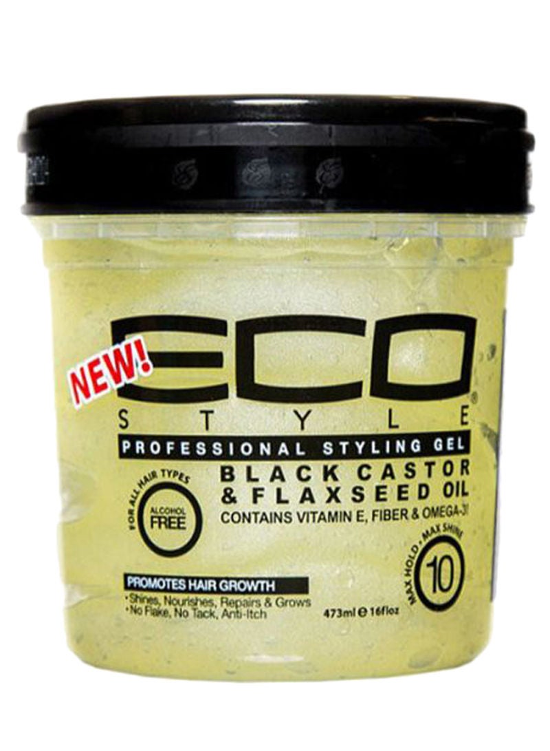 Black Castor Oil And Flaxseed Professional Styling Hair Gel