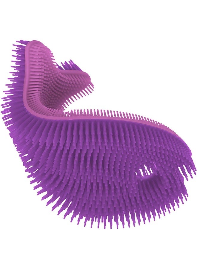 Innobaby Bathin' Smart Silicone Sensory Fish Bath Scrub for Babies and Toddlers - Purple