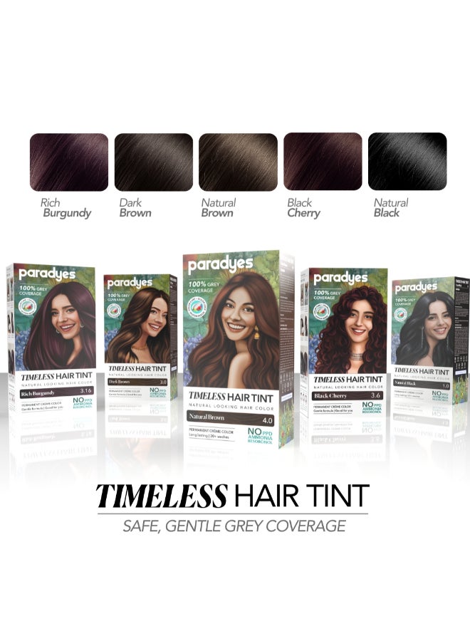 Mini Black Cherry Timeless Hair Tint, Permanent Crème Hair Color for Hair, Complete Grey Coverage, Formula Free from PPD, Ammonia, & Resorcinol, 3.6 Black Cherry, 60 GRAM - image 10