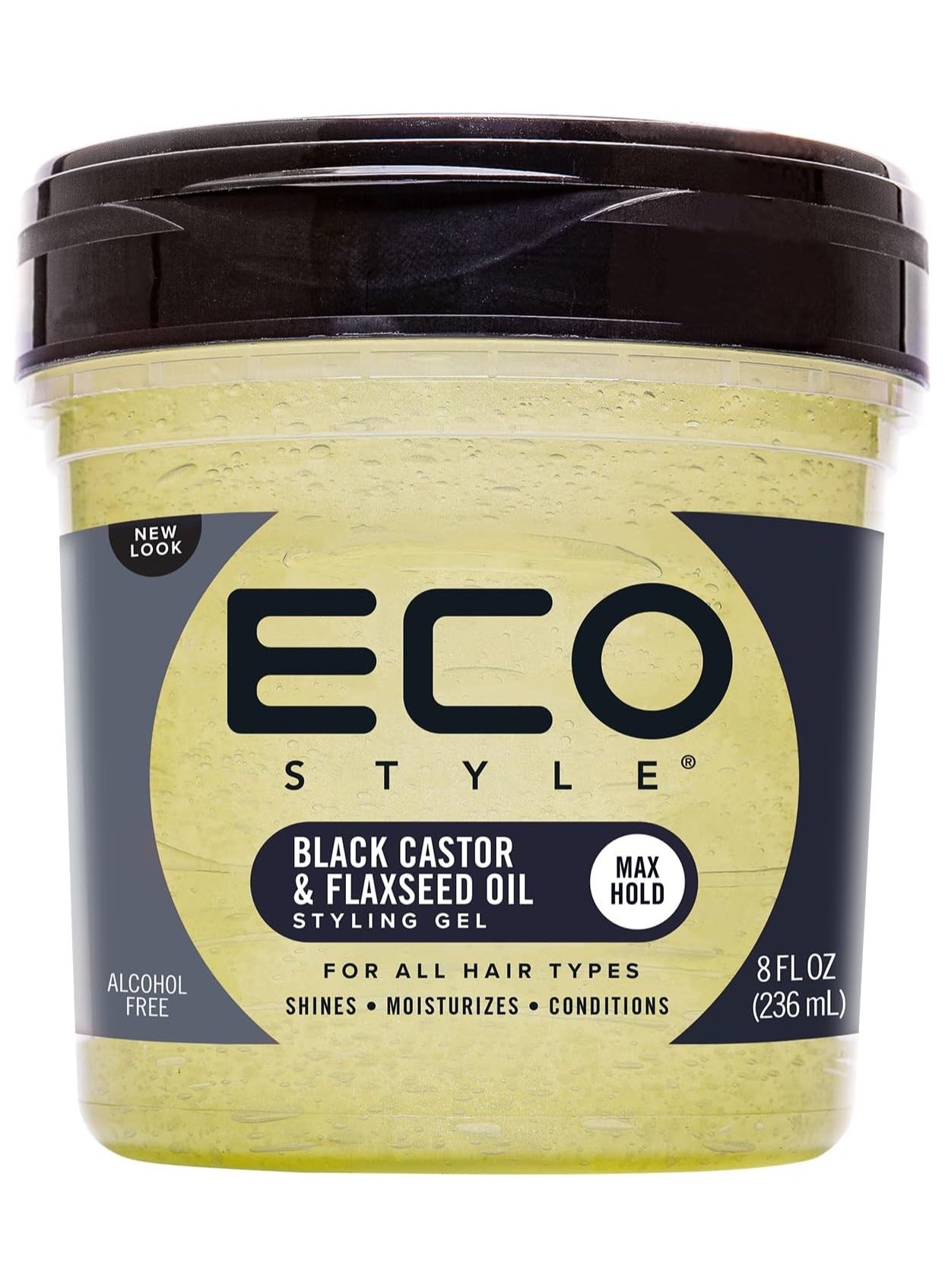 Eco Styler Black Castor & Flaxseed Oil Styling Gel 236 ml – Nourish, Define & Hold