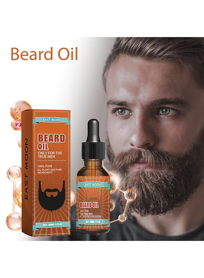 Beard Oil, Beard Oil For Men Growth, Make The Beard More Full, Thick And Smooth, Moisture To Reduce Frizz, All Pure Natural Organic Plant Extraction, Strengthens And Moisturizes Beard