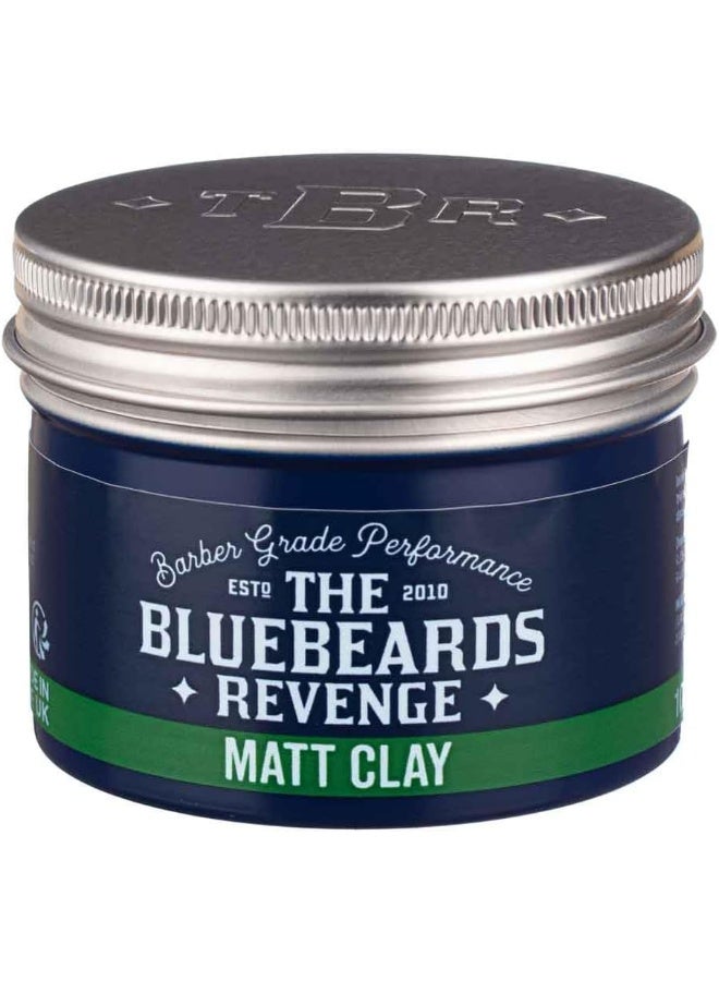 The Bluebeards Revenge Matt Clay, Medium Hold Low Shine Hair Clay For a Matte Finish Hairstyle With Added Texture 150ml