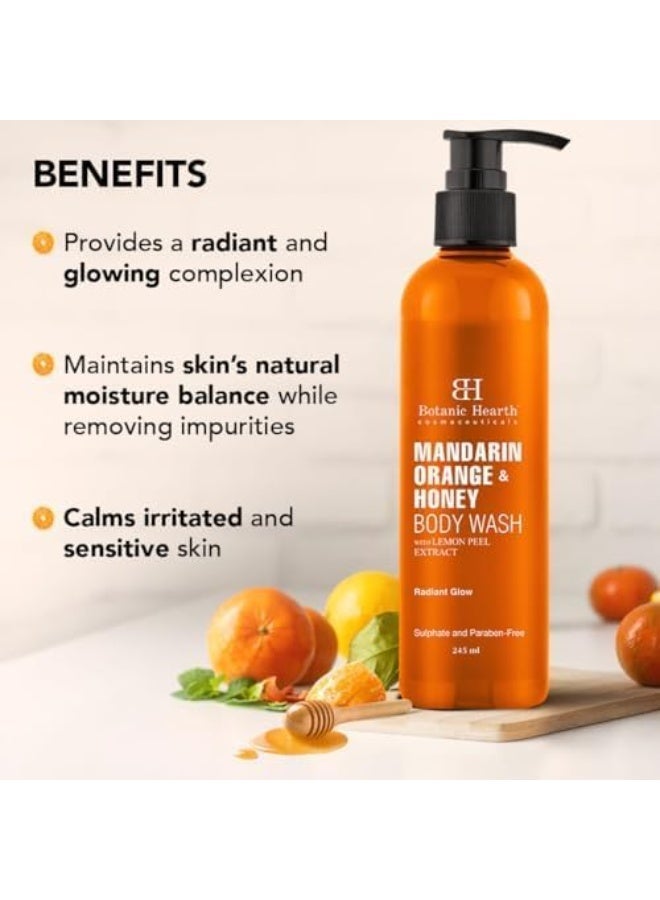 Mandarin Orange & Honey Body Wash with Lemon Peel Extract for a Radiant Glow | Sulphate & Paraben Free | Suitable for All Skin Types | Shower Gel for Men and Women| 245ml - image 3