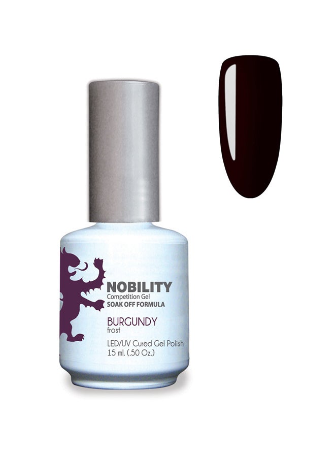 Gel Nail Polish 15 ml, Long Lasting, Chip Resistant, Requires Drying Under UV Led Lamp Burgundy Nbgp46