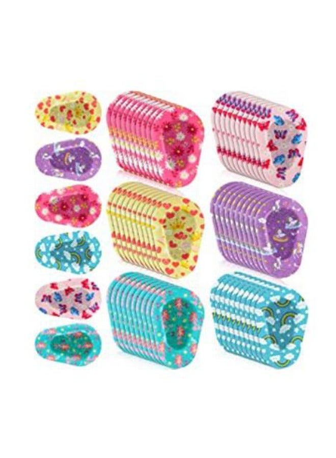 90 PCS Kids Eye Patches 9 Styles Adhesive Eye Patches Cute Designs Baby Toddler Eye Patch Medical Eye Patch for Lazy Eye Amblyopia Cross Eye Light Blocking (3 X 2 Inch, Boys Style)