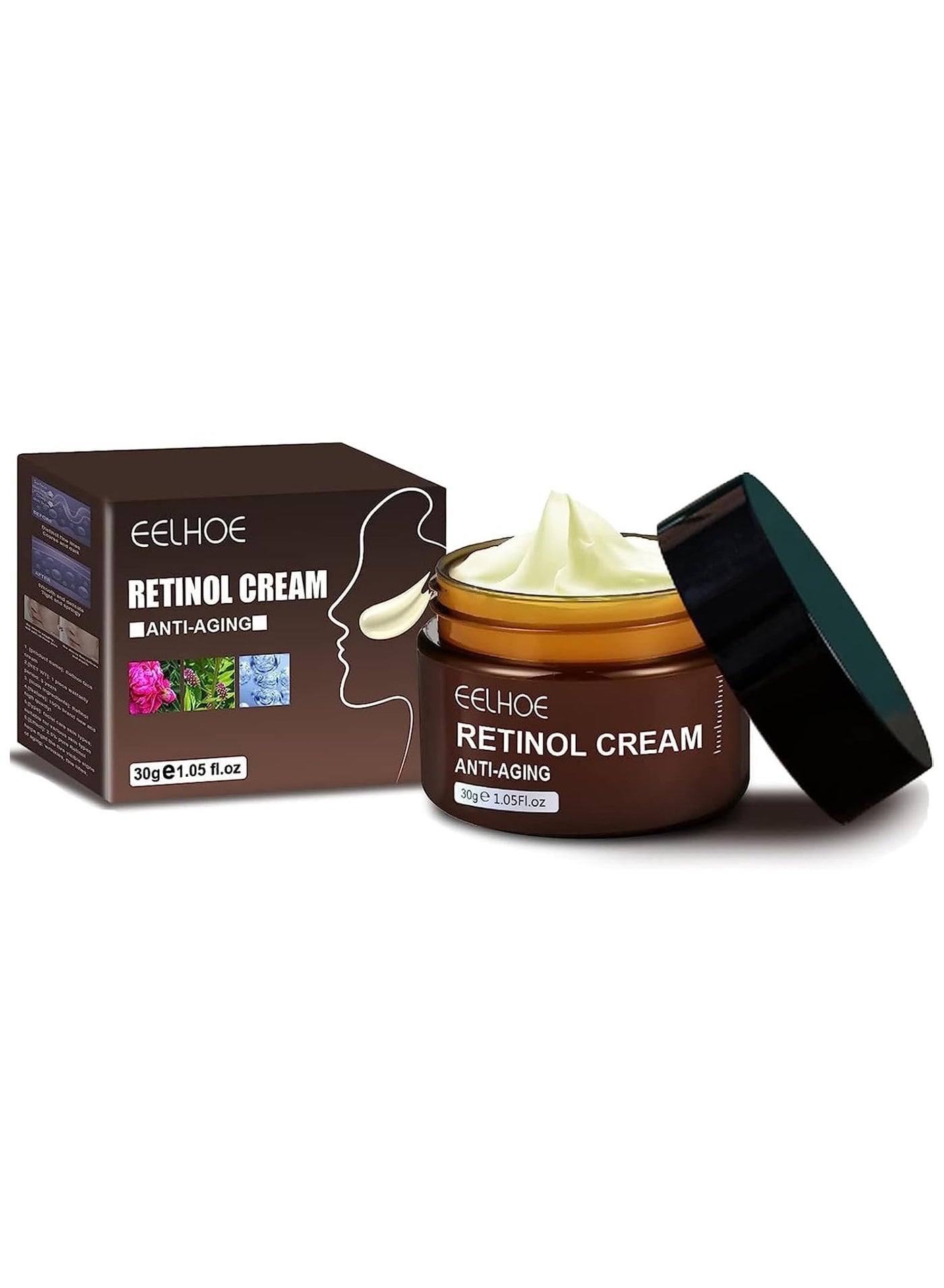 Retinol Cream For Face, Retinol Deep Wrinkle Night Cream, Collagen Retinol Hyaluronic Acid Cream, Retinol Cream Moisture Anti-Aging, Retinol Anti Aging Wrinkle Removal Skin Firming Cream