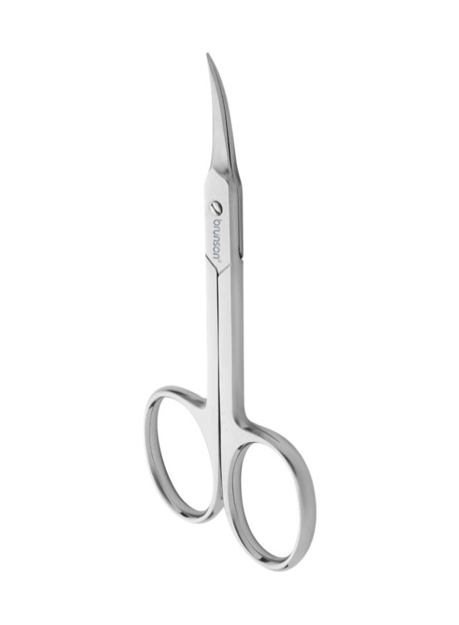 Stainless Steel Point Cuticle Scissor curved cuticle & nail scissor for manicure pedicure for professional finger & toe nail care BSCS12