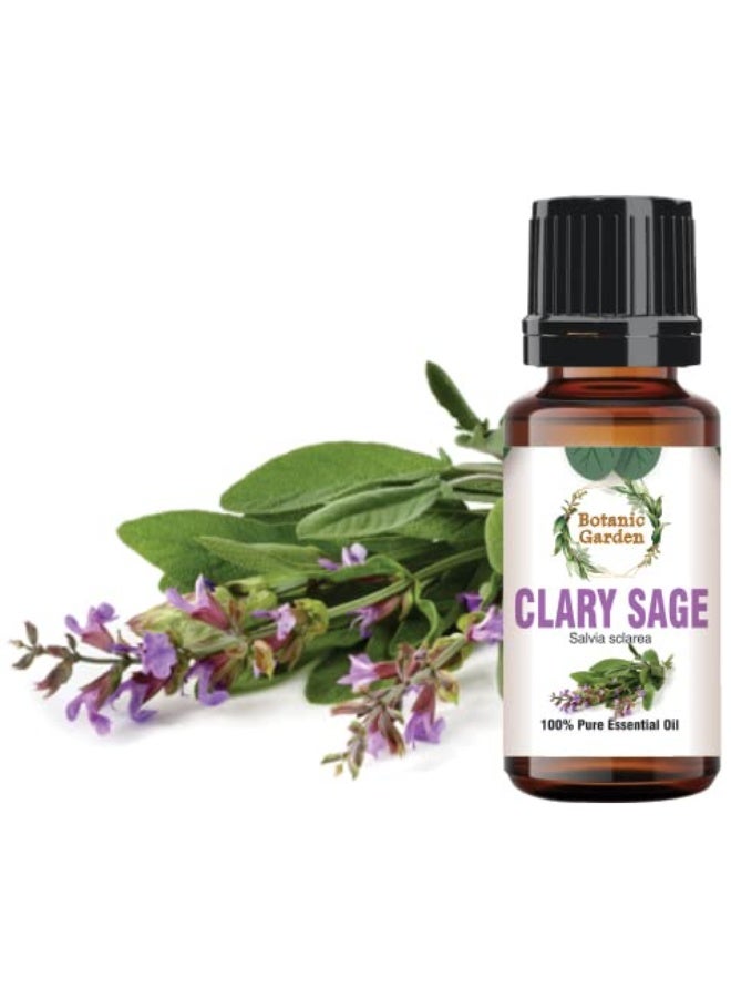 Clary Sage Essential Oil 100% Pure Undiluted Therapeutic Grade for Skin, Hair, Dandruff & Aromatherapy (10 ML)