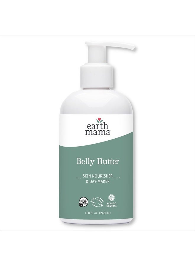 Belly Butter, Maternity Moisturizer for Dry Skin | Lotion for Pregnancy and Postpartum Recovery Self Care, Body Cream with Aloe, Fragrance Free, 8-Fluid Ounce