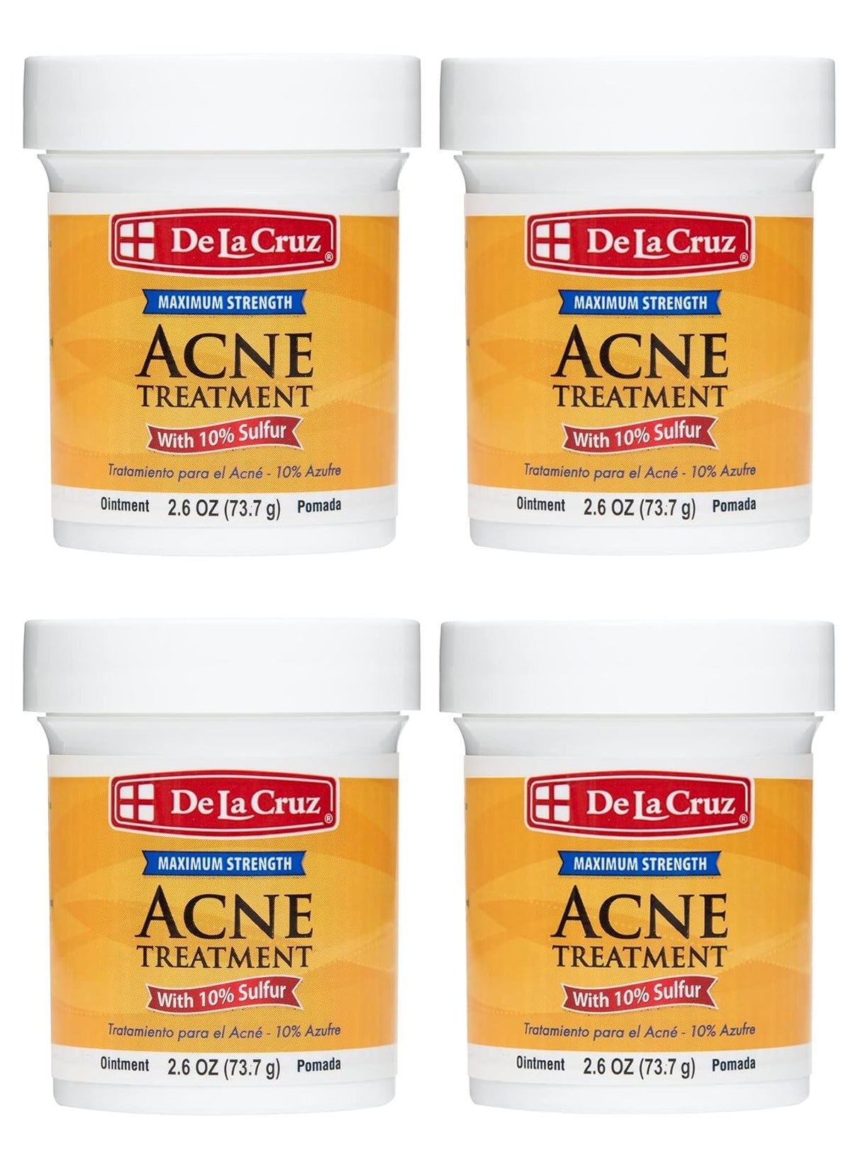Sulfur Ointment Acne Medicine Maximum Power 2.6oz (73.7g) 4PCS