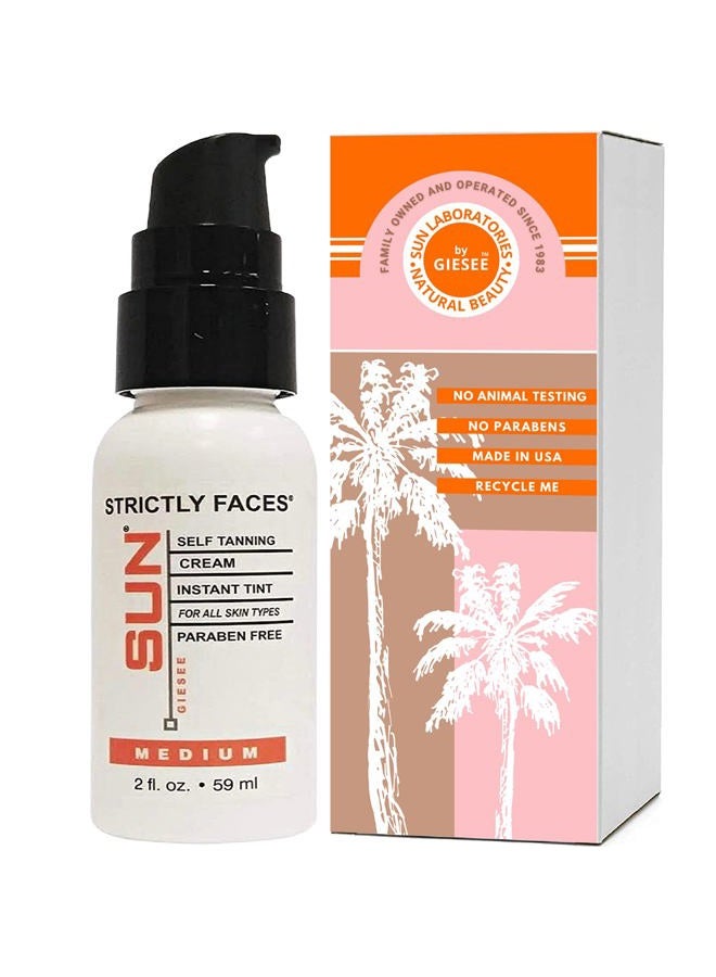 Sun Laboratories By Giesee Face Self Tanner Medium: Facial Self Tanning Lotion, Suntan Lotion and Sun Tanning Lotion for a Perfect Fake Tan