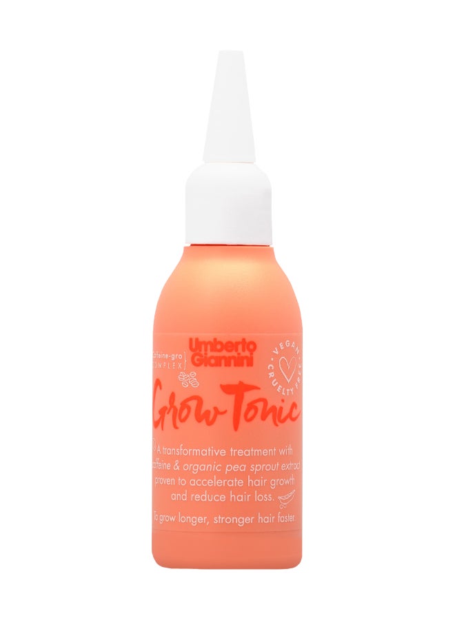 Umberto Giannini Grow Tonic 75ml – Scalp Stimulation for Thinning Hair, Pea Sprout & Caffeine, Leave-In Treatment for Hair Loss Relief 75ml