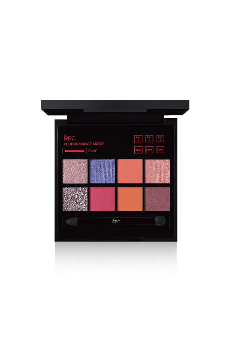 Player Multi-control Eye Shadow Plate Eye Shadow Pearl Waterproof Sequins Earth Color 8.8g