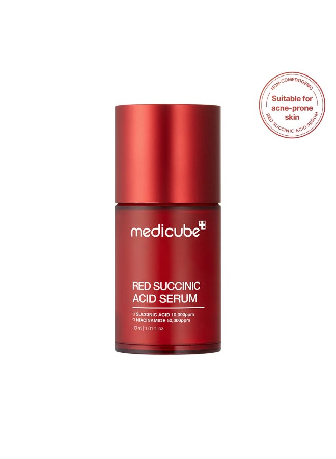 Medicube Red Succinic Acid Clarifying Acne Serum Niacinamide AHA BHA Soothing Panthenol Non-Comedogenic 30ml - image 4