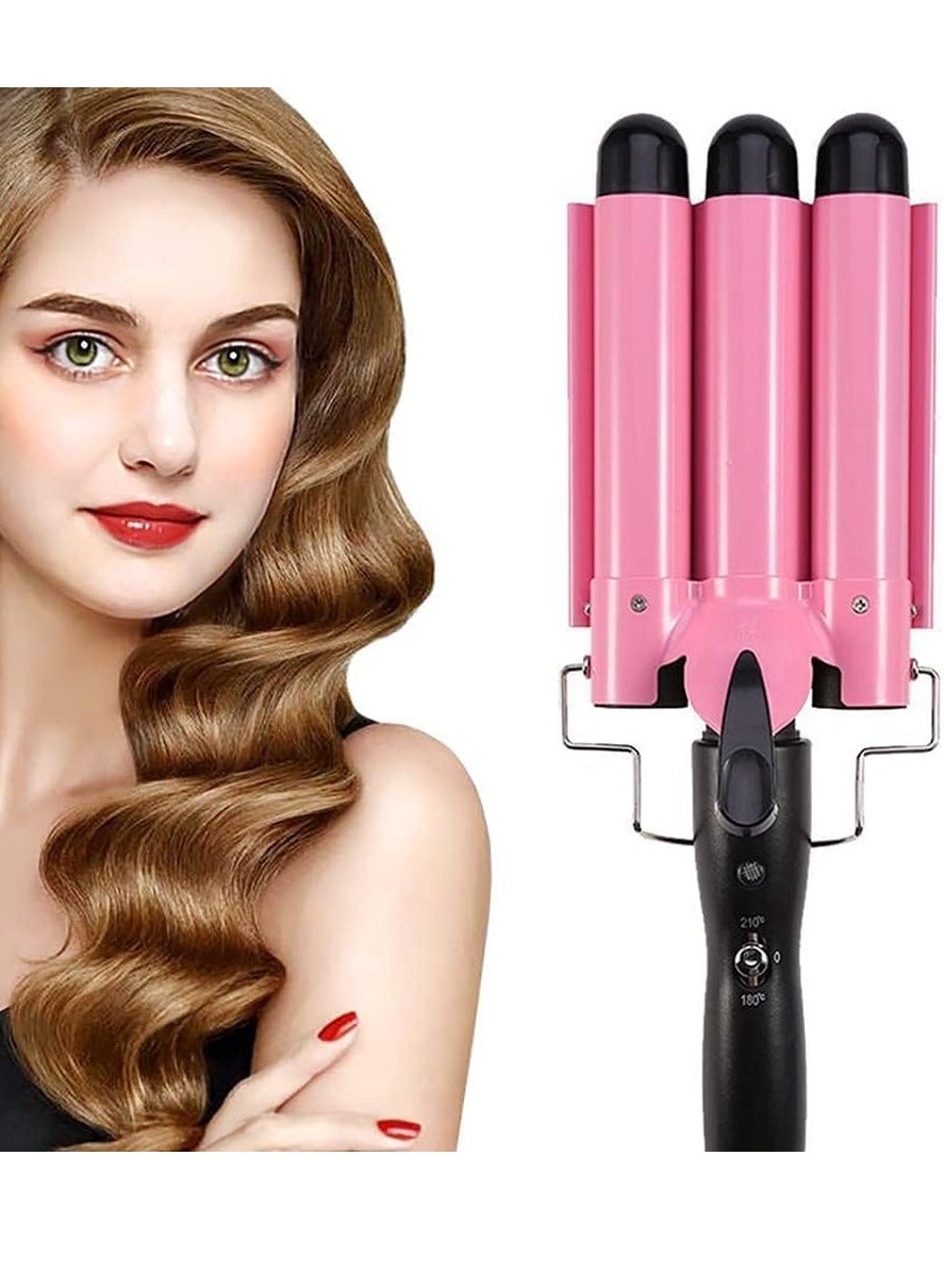 Professional Hair Curler 3 barrel curling iron hair waver 3 barrel Ceramic Triple Barrel Curling Iron 25mm Curling Wand Hair Waver